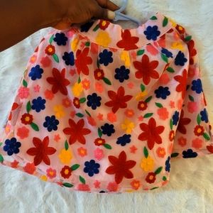 Girls Janie and Jack Flower Skirt